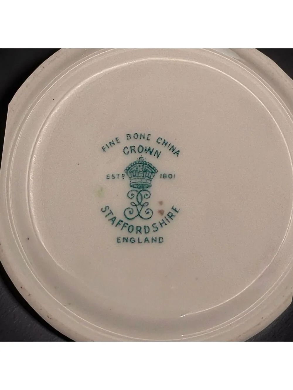 Vtg Crown Staffordshire Queen Elizabeth II Coronation 1953 Cup Saucer Bone China